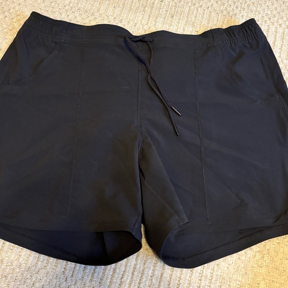Lands' End Black Swim Shorts Lightweight Quick-Dry